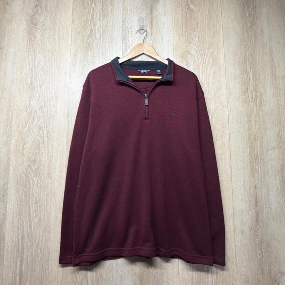 Izod Men's Burgundy and Red Sweatshirt